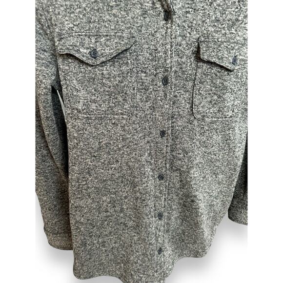 Eddie Bauer Button Down Women’s Knit Sweater Gray Brown Large - Picture 3 of 5